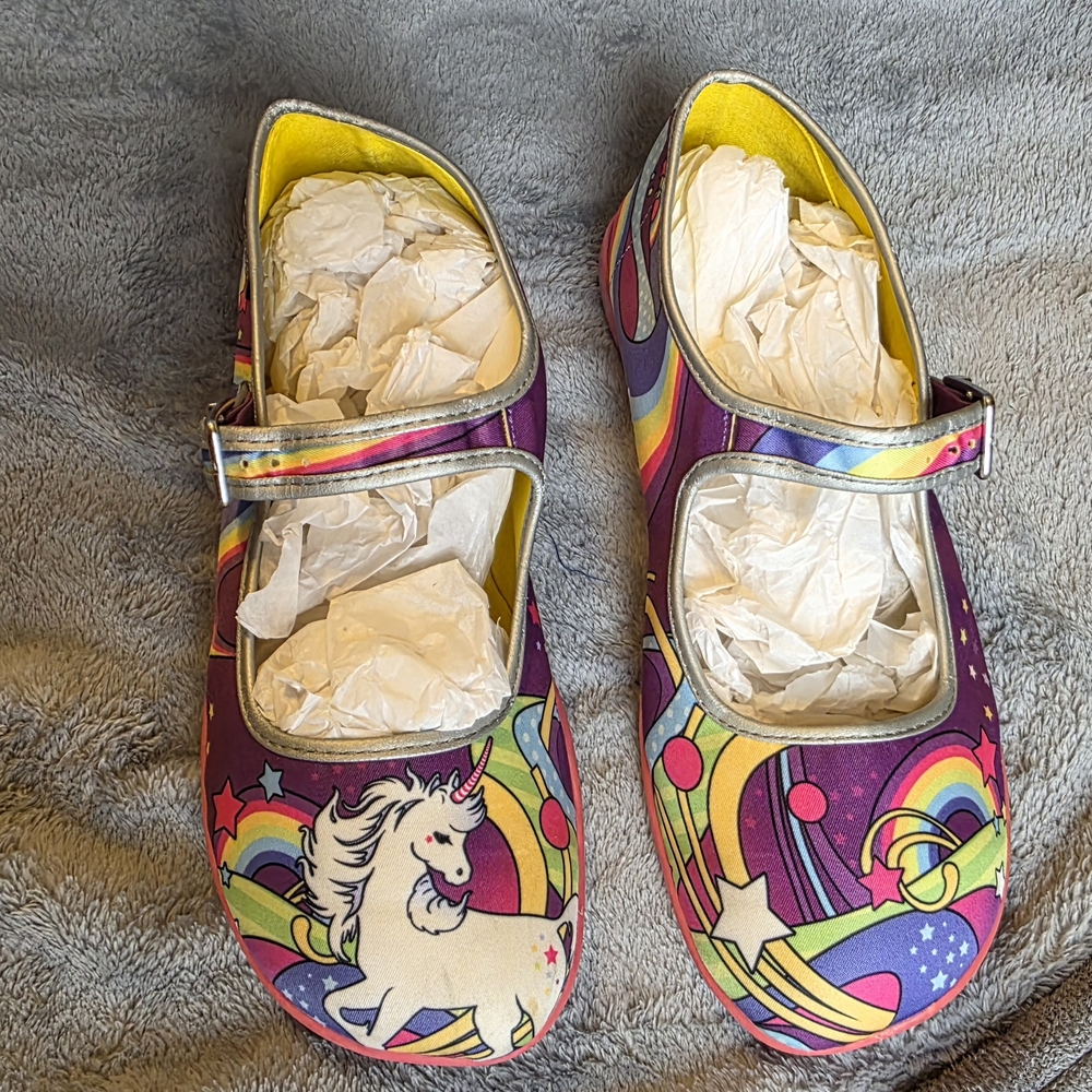 Unicorn Rainbow Shoes with Whimsical Design